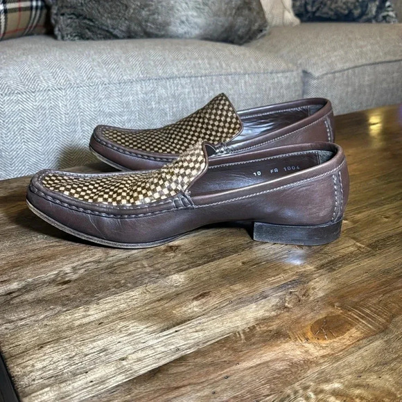 Louis Vuitton LV Designer Leather/Pony Hair Loafers Slip On Men Shoes 10 - Picture 10 of 17